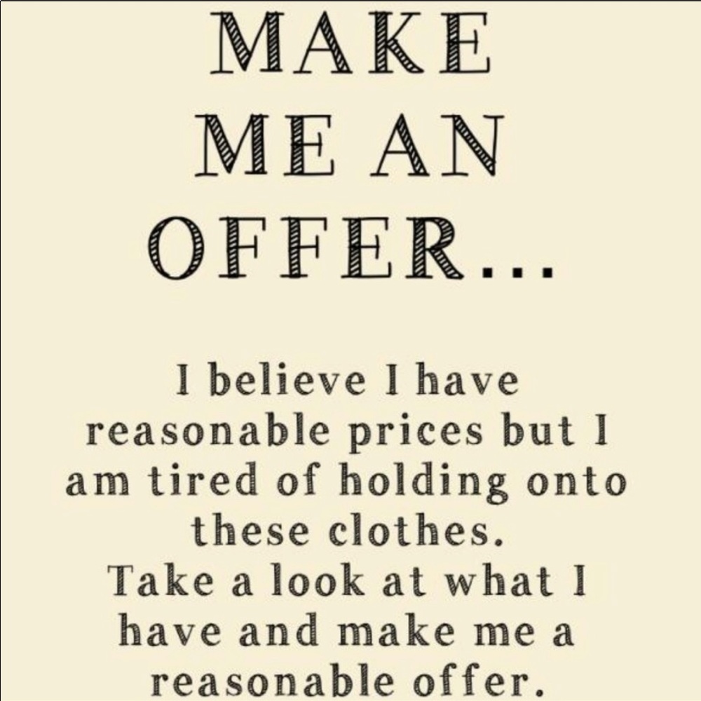 Accepting offers!!